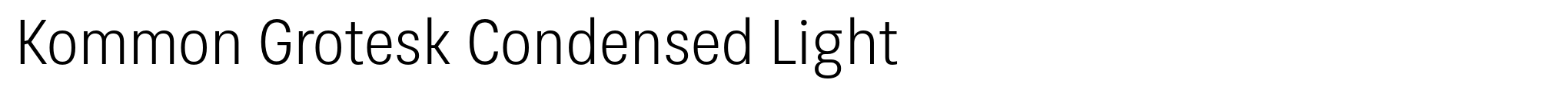 Kommon Grotesk Condensed Light image